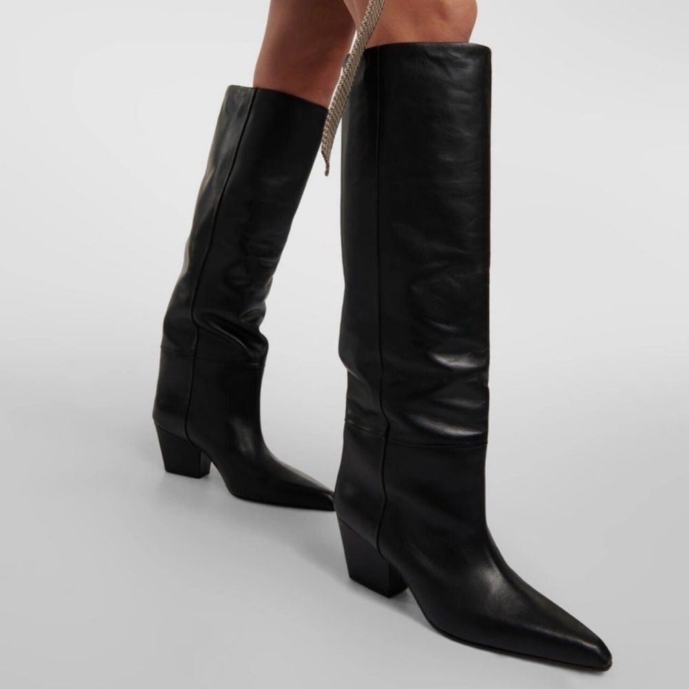 Paris Texas Jane Leather Knee-High Boots size 39